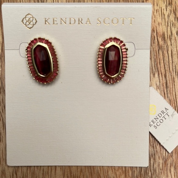 NWT Kendra Scott Baguette Ellie Earrings - Picture 2 of 10